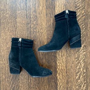 Rebecca Minkoff Benson Bootie Black Suede Size 6